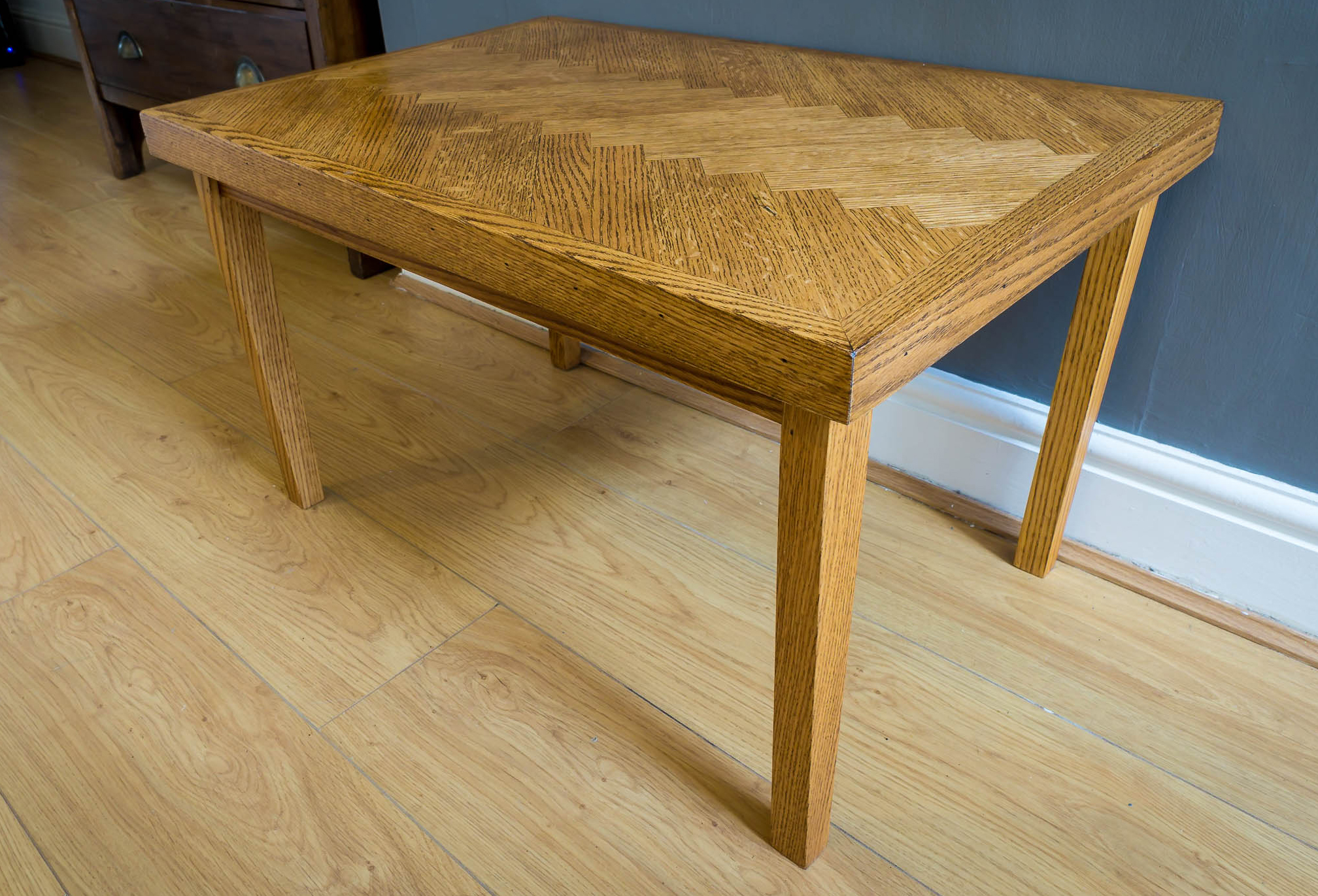 Making A Parquet Coffee Table Using Salvaged Oak (part 2 of 2) Rag 'n